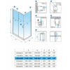 Rectangular shower cabin S-KZ103C Black 1200x800mm