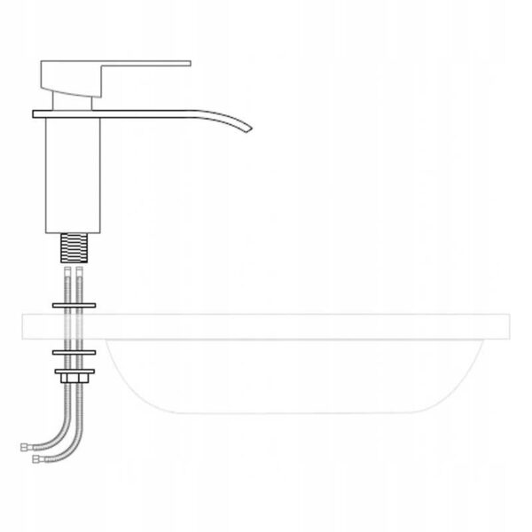 Washbasin bathroom tap FSM517B black
