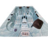 Crystal Bathroom SPA C341, 2200x1560x780mm Bright wave of the ocean
