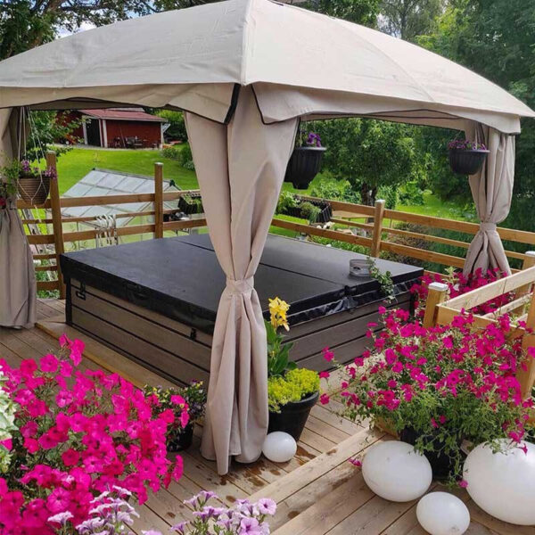 Crystal Bathroom SPA C340 ECO 2200X2200X940MM WHITE PEARL