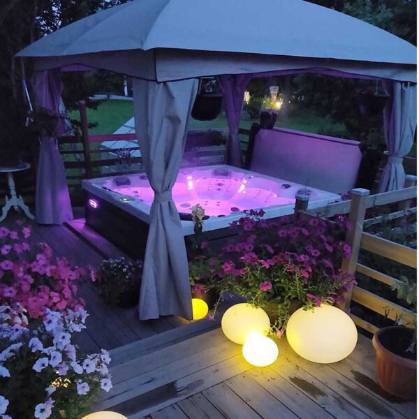 Crystal Bathroom SPA C340 ECO 2200X2200X940MM WHITE PEARL