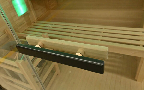 Finnish Sauna with Furnace RIVER Black 1500x14000x1920mm 6kW