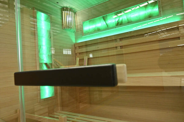 Finnish Sauna with Furnace RIVER Black 1500x14000x1920mm 6kW