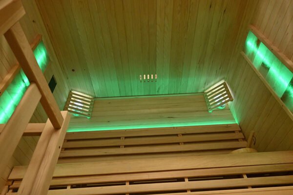 Finnish Sauna with Furnace RIVER Black 1500x14000x1920mm 6kW