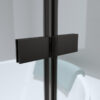 Bathtub shower screen 1000x1400mm B-PR04 Black glass 6mm