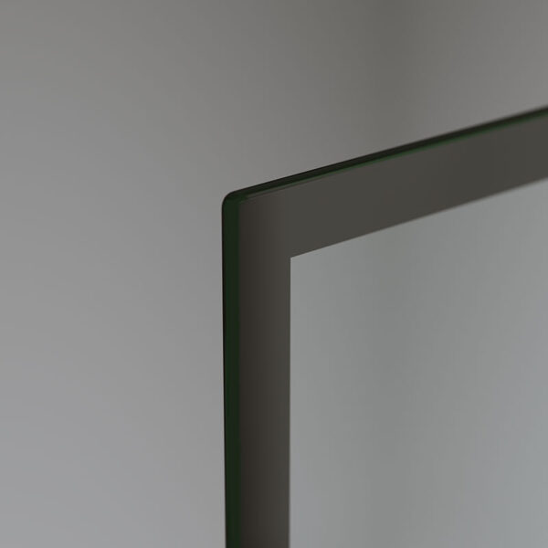 Bathtub shower screen 700x1400mm B-PR03 glass 6mm Black