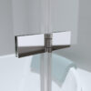 Bathtub shower screen 800x1400mm B-PR04 Chrome glass 6mm
