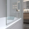 Bathtub shower screen 800x1400mm B-PR04 Chrome glass 6mm
