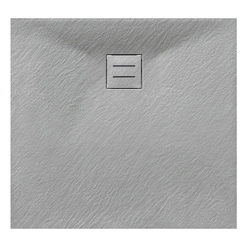 Square shower tray CAIR S 900x900mm GRAY siphon slim 26mm