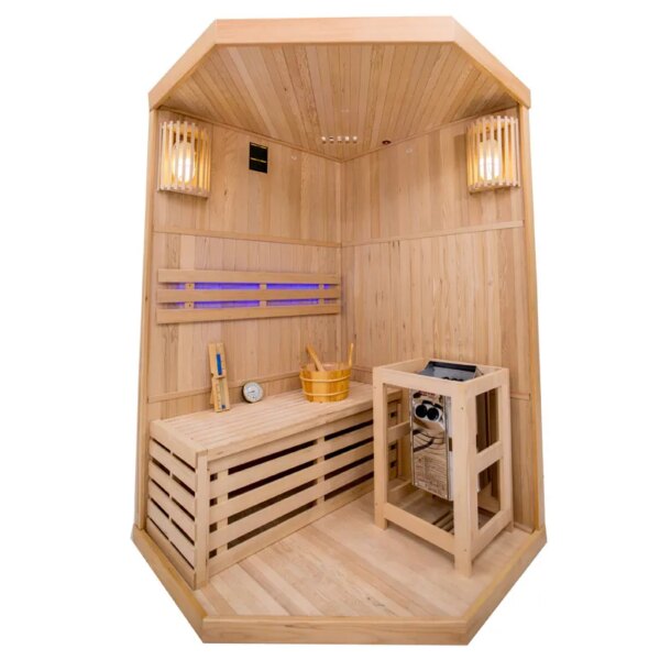 Finnish Sauna with a 3,5kW Furnace RODOS 1200x1200x1900mm
