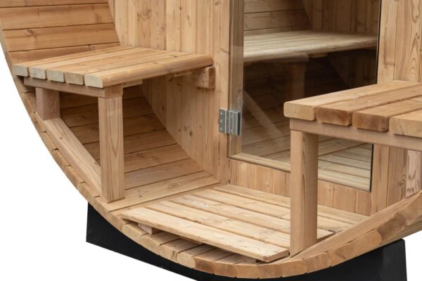 Finnish Sauna Outdoor FRIDA 2130 Garden sauna BARREL 300CM X Ø 210CM