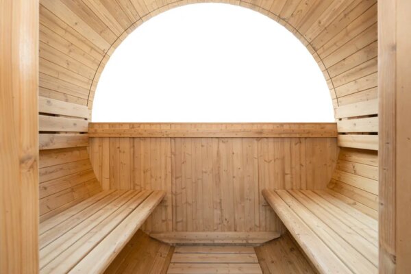 Finnish Sauna Outdoor FRIDA 2130 Garden sauna BARREL 300CM X Ø 210CM