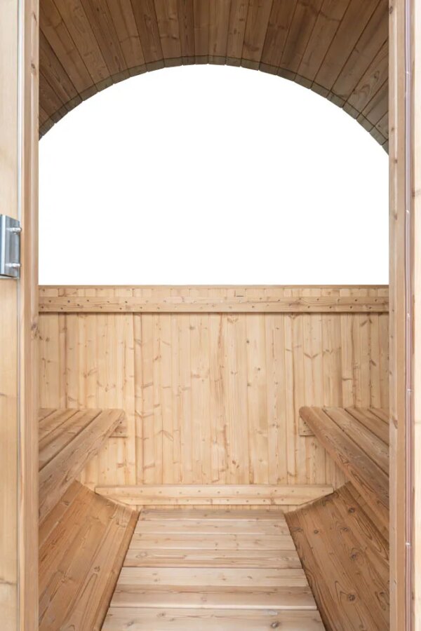 Finnish Sauna Outdoor FRIDA 2130 Garden sauna BARREL 300CM X Ø 210CM