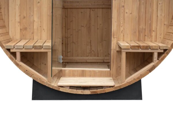 Finnish Sauna Outdoor FRIDA 2130 Garden sauna BARREL 300CM X Ø 210CM