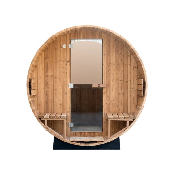 Finnish Sauna Outdoor FRIDA 2130 Garden sauna BARREL 300CM X Ø 210CM