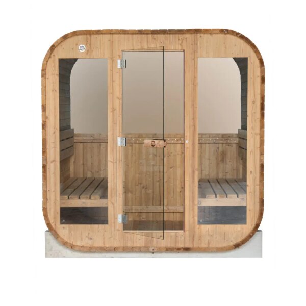 Finnish Sauna Outdoor FRIDA 2130 SQUARE Garden sauna 2100 x 3000 x 2100mm