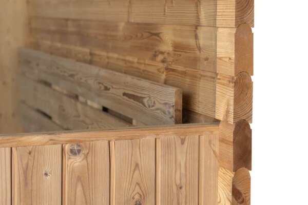 Finnish Sauna Outdoor FRIDA 2130 SQUARE Garden sauna 2100 x 3000 x 2100mm