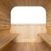 Finnish Sauna Outdoor FRIDA 2130 SQUARE Garden sauna 2100 x 3000 x 2100mm
