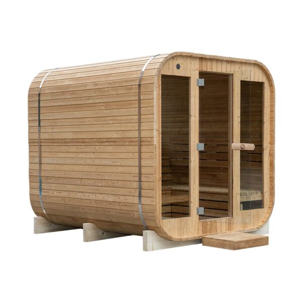 Finnish Sauna Outdoor FRIDA 2130 SQUARE Garden sauna 2100 x 3000 x 2100mm