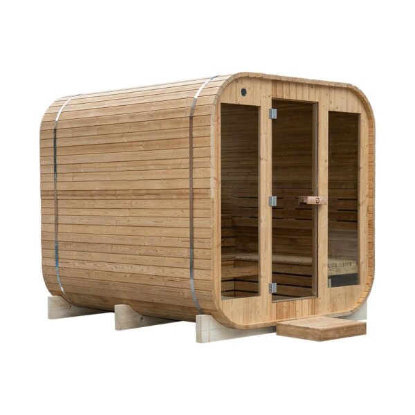 Finnish Sauna Outdoor FRIDA 2130 SQUARE Garden sauna 2100 x 3000 x 2100mm