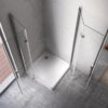 Rectangular shower cabin S-KZ12C Chrome 1100x800mm