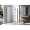 Rectangular shower cabin S-KZ12C Chrome 1100x800mm