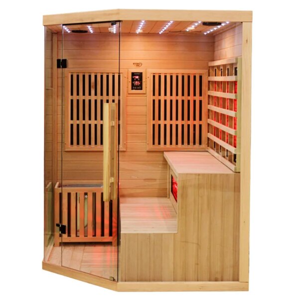 COMBINE INFRARED/FINNISH SAUNA PASADENA WITH 6kW FURNACE 1500x1500MM 2in1