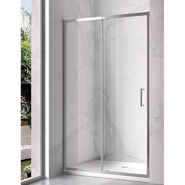 Shower door sliding KZ14D chrome 1250-1300mm glass 6mm