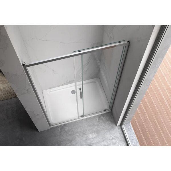 Shower door sliding KZ14D chrome 1250-1300mm glass 6mm