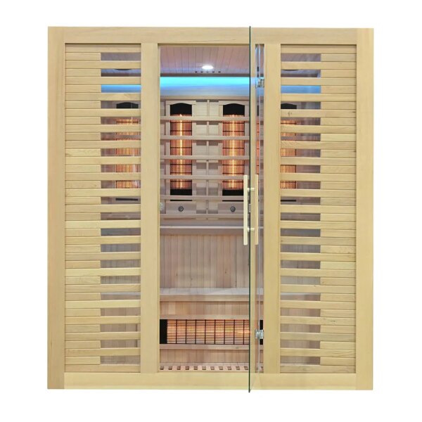 Infrared Sauna BLISSFUL HAVEN XL Quartz WITH SALT STONES XL- Full Spectrum, 1800x1600x2000mm