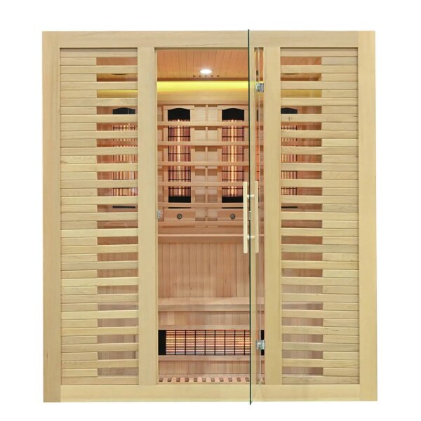 Infrared Sauna BLISSFUL HAVEN XL Quartz WITH SALT STONES XL- Full Spectrum, 1800x1600x2000mm
