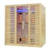 Infrared Sauna BLISSFUL HAVEN XL Quartz WITH SALT STONES XL- Full Spectrum, 1800x1600x2000mm