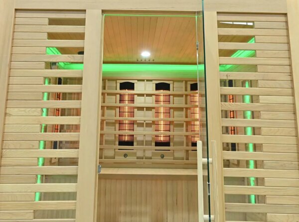 Infrared Sauna BLISSFUL HAVEN XL Quartz WITH SALT STONES XL- Full Spectrum, 1800x1600x2000mm