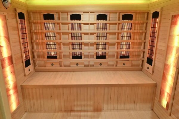 Infrared Sauna BLISSFUL HAVEN XL Quartz WITH SALT STONES XL- Full Spectrum, 1800x1600x2000mm