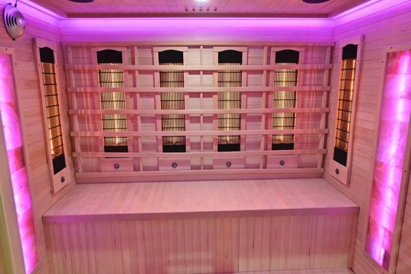 Infrared Sauna BLISSFUL HAVEN XL Quartz WITH SALT STONES XL- Full Spectrum, 1800x1600x2000mm