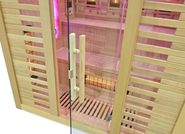 Infrared Sauna BLISSFUL HAVEN XL Quartz WITH SALT STONES XL- Full Spectrum, 1800x1600x2000mm