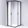 Square shower cabin R-BL30 Black 700x700mm glass 5mm