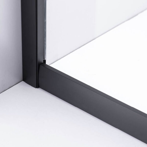 Square shower cabin R-BL30C Black 1000x1000mm glass 5mm