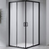 Square shower cabin R-BL30C Black 1000x1000mm glass 5mm
