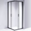 Square shower cabin R-BL30C Black 1000x1000mm glass 5mm