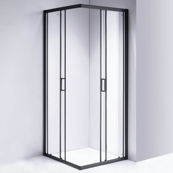 Square shower cabin R-BL30C Black 1000x1000mm glass 5mm