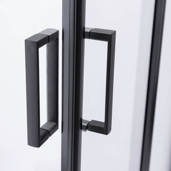 Square shower cabin R-BL30C Black 1000x1000mm glass 5mm
