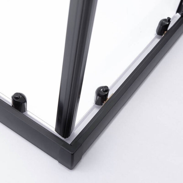 Square shower cabin R-BL30C Black 1000x1000mm glass 5mm