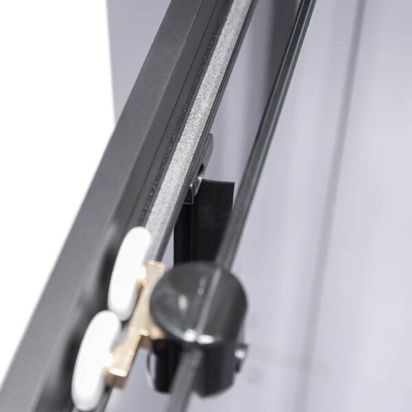 Square shower cabin R-BL30C Black 1000x1000mm glass 5mm