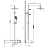 SURFACE-MOUNTED SHOWER MIXER F12A CHROME LCD