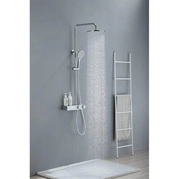 SURFACE-MOUNTED SHOWER MIXER F12A CHROME LCD