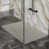 RECTANGULAR STONE SHOWER TRAY SLIM JUKO GREY 130x80 CM