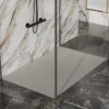 RECTANGULAR STONE SHOWER TRAY SLIM JUKO GREY 130x80 CM