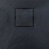 RECTANGULAR STONE SHOWER TRAY SLIM CAIR R BLACK 900x700 MM