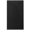 RECTANGULAR STONE SHOWER TRAY SLIM CAIR R BLACK 900x700 MM